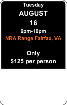 Saturday, Jan. 23rd&amp;amp;#10;8am-5pm&amp;amp;#10;and &amp;amp;#10;Sunday, Jan. 24th 8am-5pm&amp;amp;#10;&amp;amp;#10;Attendance both days is required.&amp;amp;#10;&amp;amp;#10;Arlington, VA&amp;amp;#10;&amp;amp;#10;Only &amp;amp;#10;$350 per person&amp;amp;#10;&amp;amp;#10;